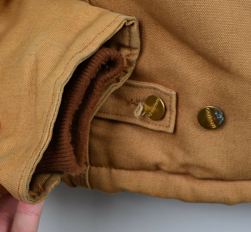 Vintage Carhartt Men's 44 Regular Quilt Lined Duck Canvas J02 Work Jacket