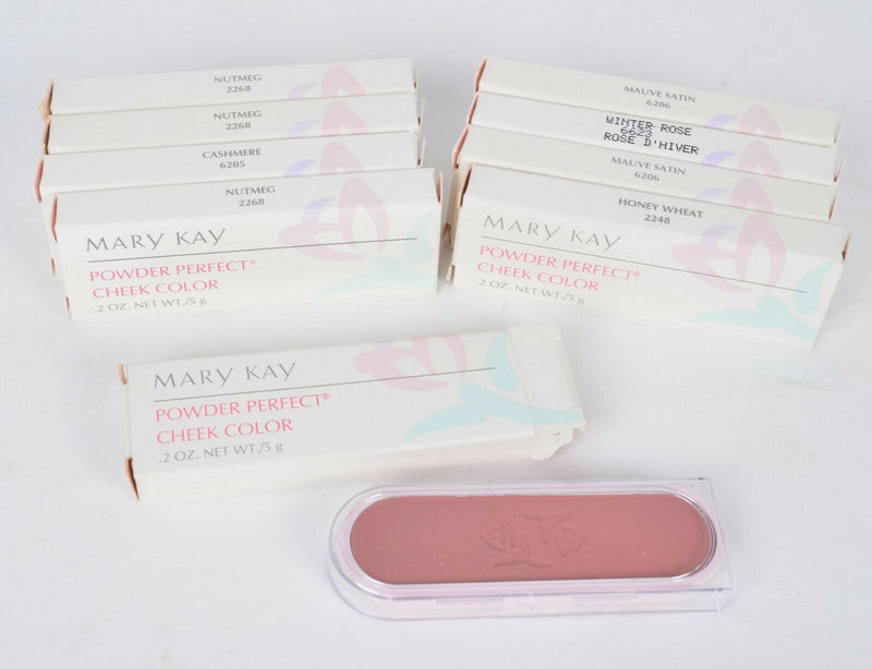 Lot of 9 Mary Kay Powder Perfect Cheek Color Nutmeg Cashmere (9 Pack)