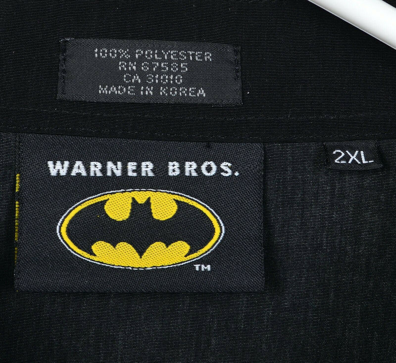 Batman Joker Men's 2XL All-Over Graphic Print Warner Bros Polyester Camp Shirt