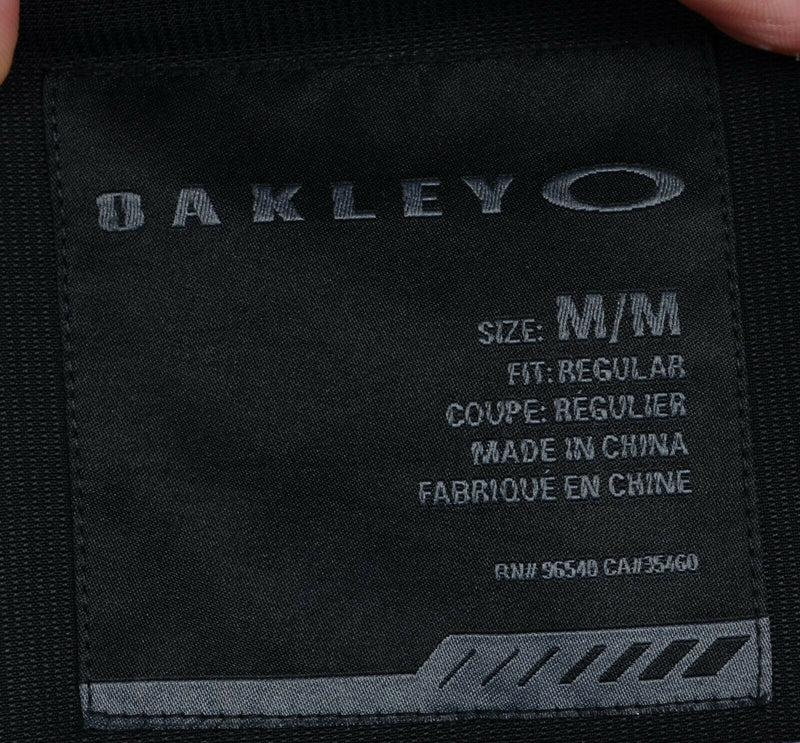 Oakley Men's Medium Spoiler Water Repellent Black Hooded Flannel-Lined Jacket