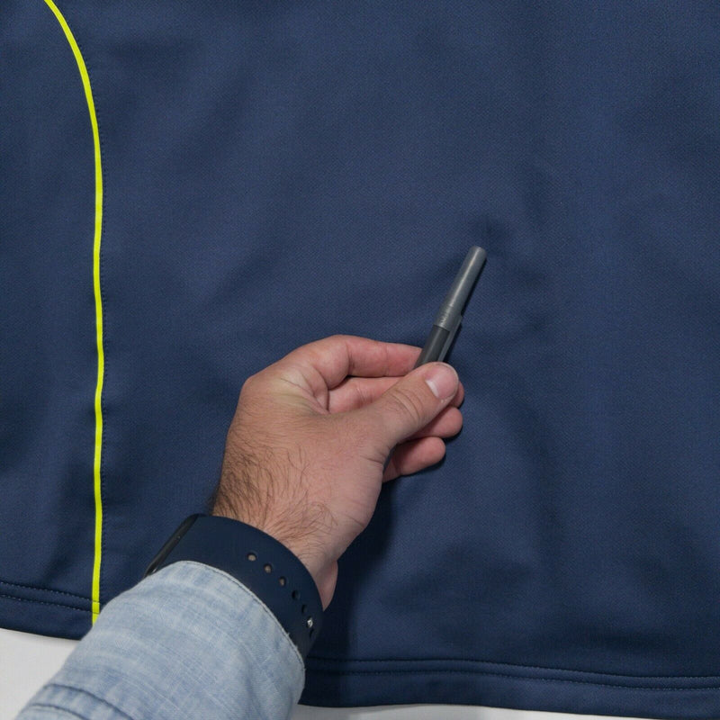 Zero Restriction Tour Series Men's XL Blue Polyester Sleeveless Full Zip Vest