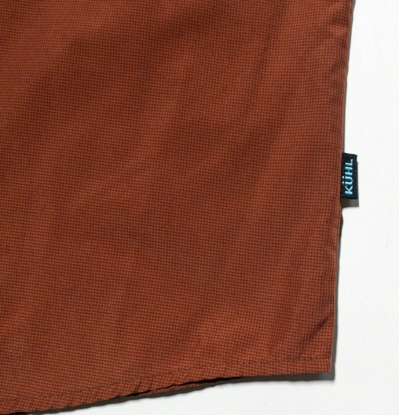 Kuhl Stealth Shirt XL Men's Burnt Orange Short Sleeve Snap Outdoor Hiking