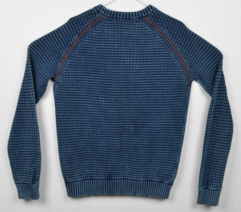 Carbon 2 Cobalt Men's Sz Medium Blue Cable-Knit Crew Neck Pullover Sweater