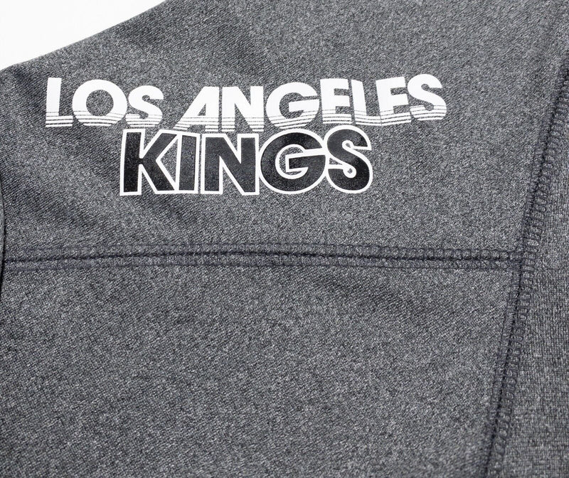 Los Angeles King Jacket Men's Large Reebok Center Ice Full Zip Gray NHL Hockey