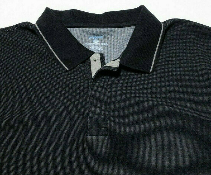 Patagonia Polo Shirt Men's XL Pique Vitaliti Polo Shirt Dark Gray Snap Collar