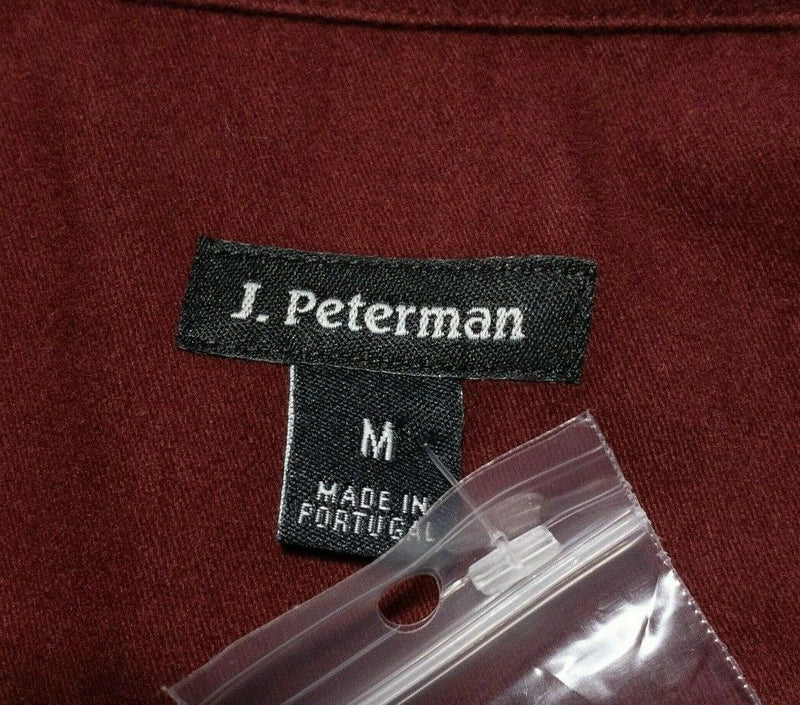 J. Peterman Men's Shirt Flannel Medium Red Long Sleeve Soft Button-Front