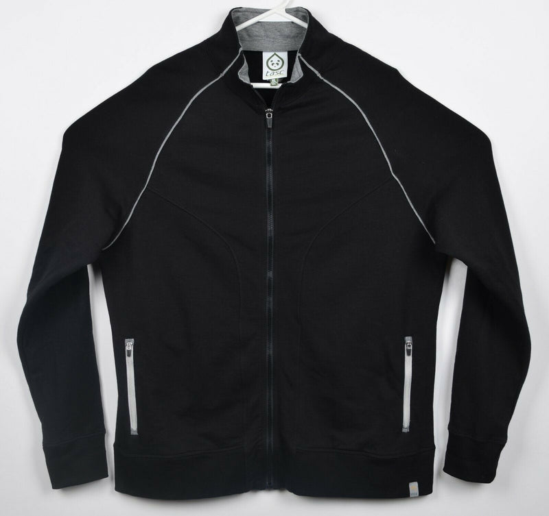 Tasc Performance Men's XL Bamboo Full Zip Solid Black Activewear Jacket