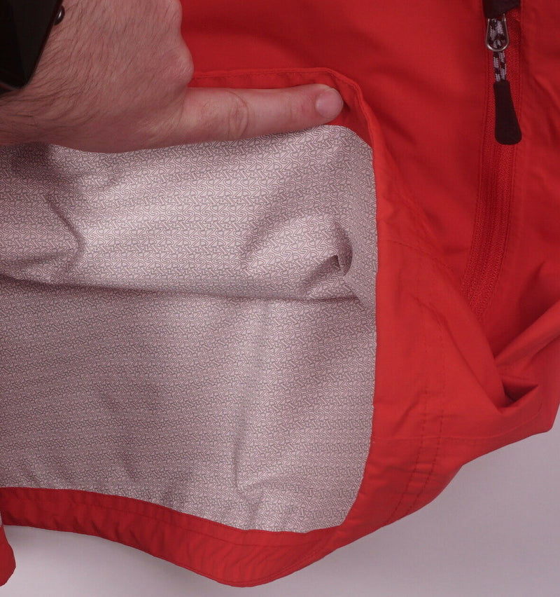 Zero Restriction Men's Large Packable Hybrid Red 1/2 Zip Rain Golf Torque Jacket