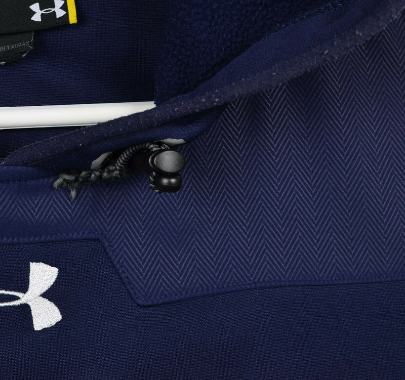 Notre Dame Men's Small Loose Under Armour Navy Blue Pullover Hoodie Sweatshirt