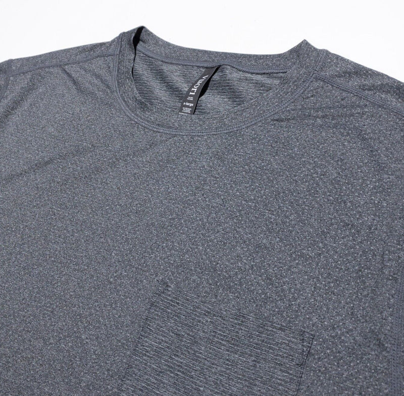 Vuori Long Sleeve Shirt Men's XL Pocket Wicking Stretch Athleisure Gym Gray