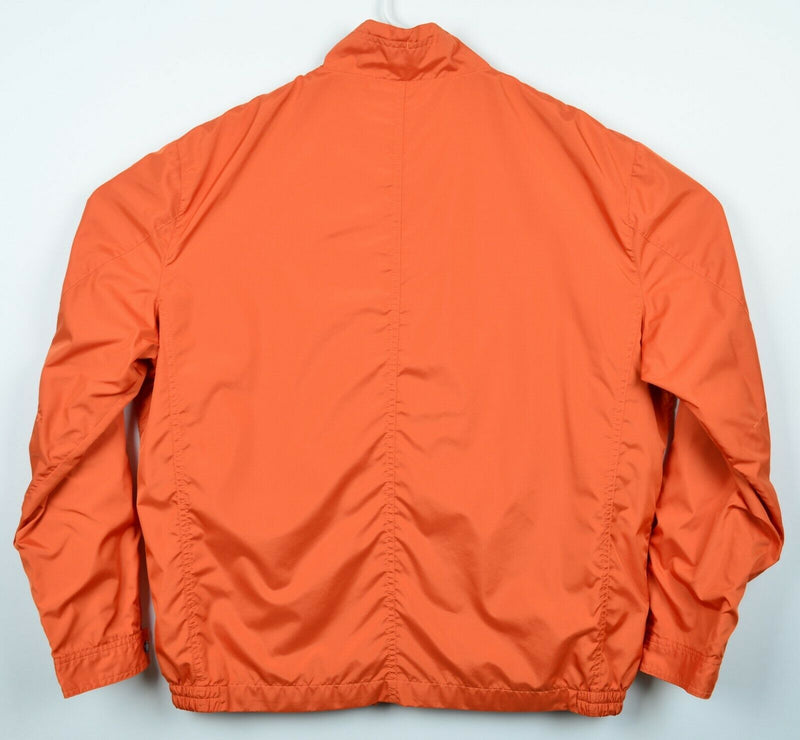 Johnston & Murphy Men's 2XL Solid Rust Orange Full Zip Jacket