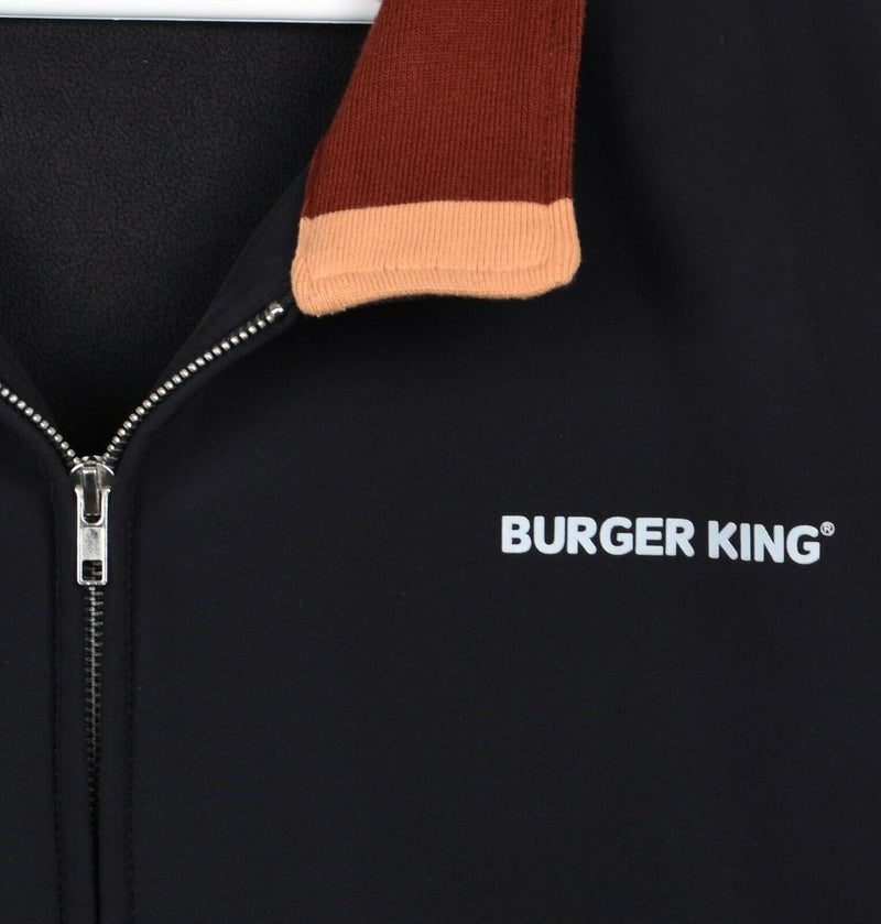 Burger King Men's Medium Employee Work Manager Uniform King Full Zip Jacket