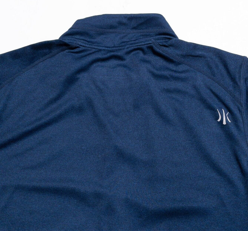 Rhone 1/4 Zip Men's XL Pullover Midlayer Polartec Blue Wicking Stretch