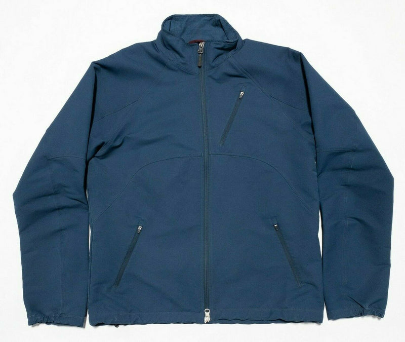 Ibex Climawool Cirrus Softshell Jacket Solid Blue Full Zip Merino Men's Medium