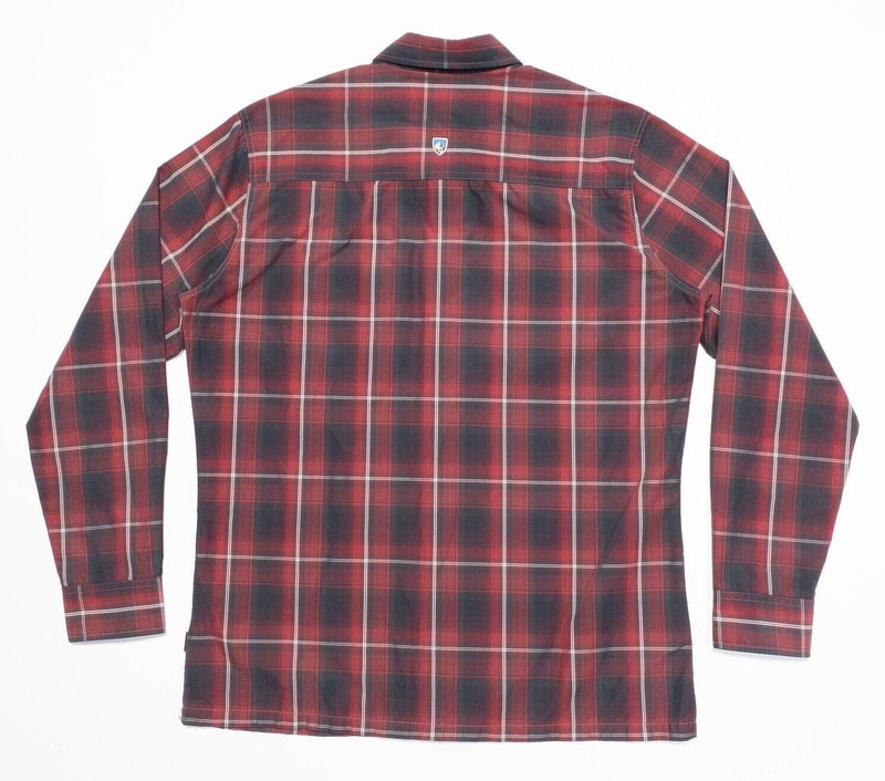 Kuhl Eluxur Shirt Medium Men's Long Sleeve Red Plaid Hiking Outdoor Ionik