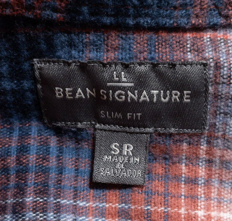 L.L. Bean Chamois Cloth Shirt Men's Small Slim Fit Archive 1933 Signature Plaid