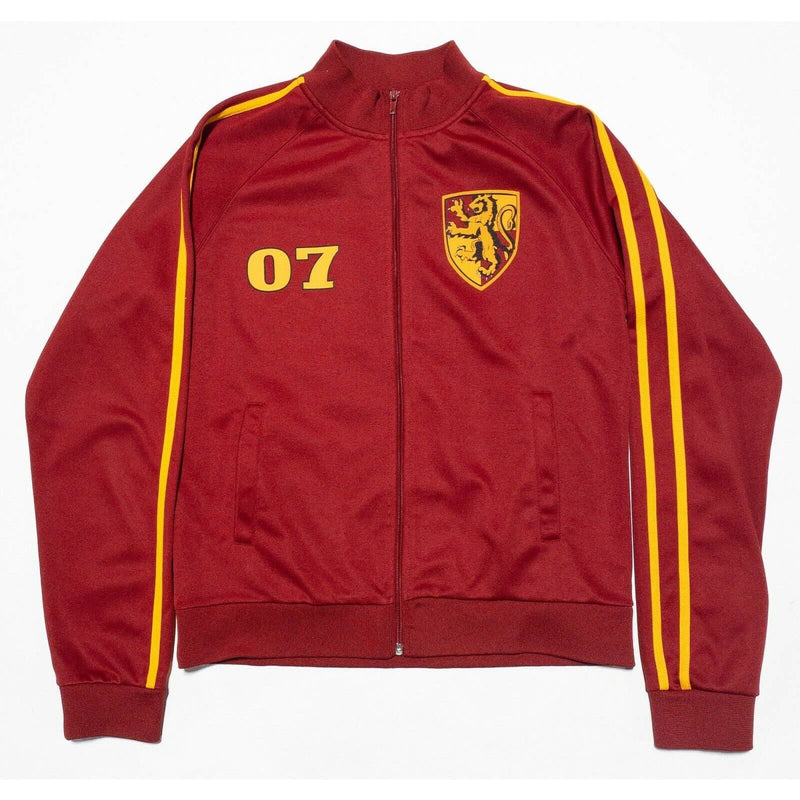 Harry Potter Gryffindor Red Gold Full Zip Track Jacket Lion Adult Small