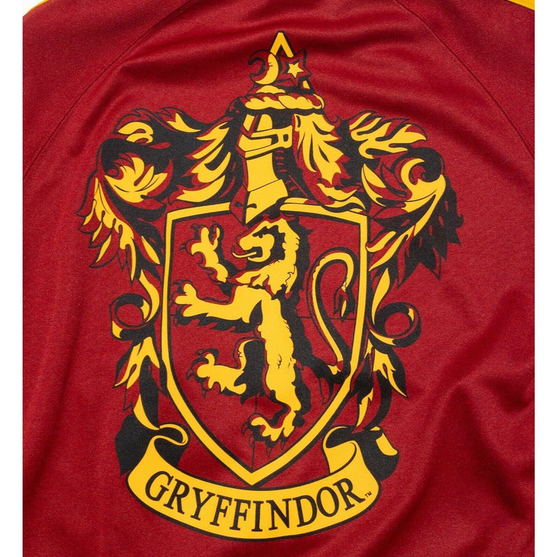 Harry Potter Gryffindor Red Gold Full Zip Track Jacket Lion Adult Small